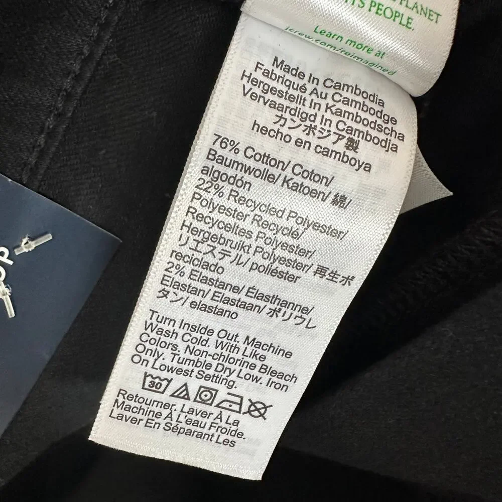 J.Crew Flare Crop Black Jean All Day Stretch Classic Minimalist Denim US 31 NWT